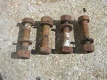 Ford Tractor (4) Wide Bolts W/ Nuts Used. Price: $22.85.