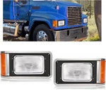 Hx Pair Headlights W/bezels Compatible With 1990-2017 Mack CH613 Sfa Hood New. Price: $394.95.