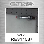 RE314587 Valve Fits John Deere (surplus Open Box) New. Price: $266.00.
