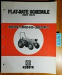 Kubota M6030-N-B M8030-M 4WD Tractor Flat-rate Schedule Manual 3/88 Good. Price: $15.00.