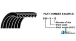 V-belt 705K8 Fits John Deere 910G 1010G New. Price: $81.24.