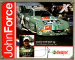 2005 Nhra John Force Hand Signed 10X8 Cardstock Gtx Start Up Mustang Funny DR28. Price: $64.36.