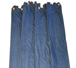 Vtg Set Of Westpoint Stevens Blue Denim Tab Top Curtain Panels 43" X 85" Boho Used. Price: $48.00.