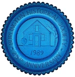 Burlington Ma Historical Soc. West School Vtg Pressed Glass Pairpoint Cup Plate Used. Price: $16.00.