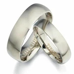 Gemini Bride Plain Matte & Polish Anniversary Titanium Wedding Ring Valentine's New. Price: $29.98.