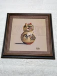 Vtg Navajo Sand Dry Painting By George John Rustic Wood Frame 17" X Used. Price: $19.53.