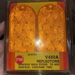 Pm Oval Amber Orange Reflectors Adhesive Lens Cover V480A Peterson 4.4 X2 Usa New. Price: $7.00.