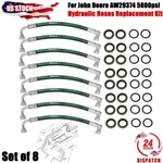 For John Deere AW29374 Tractor Loader 5800PSI Hydraulic Hose Replacement Kit 8X New. Price: $129.99.