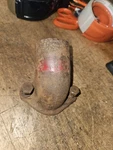 Vintage Farmall F12 Tractor Lower Radiator Outlet Pipe An Bolts 997D Used. Price: $27.00.