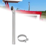 Stainless Steel Curved Exhaust Pipe Stack For Farmall Ih 1026 1066 1466 W/clamp New. Price: $120.00.
