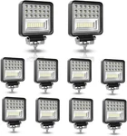 126W Led Work Light Pods For Trucks, Boats, Rvs 10 Pack, Off-road Use New. Price: $88.99.
