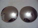 Vintage Nos, Oem Simplicity Lawn Tractor Chrome Covers Rear Wheels, 11" Diam. New. Price: $125.00.