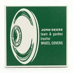 Chrome John Deere 12" Hub Caps M42184 Wheel Covers Baby Moons Lawn Tractor Used. Price: $126.00.