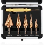 Macxcoip M35 Cobalt Step Drill Bit Set With Automatic Center Punch, 1/8 1-... New. Price: $75.87.