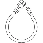 9N14300C Starter Battery Cable Fits Ford New Holland Tractor 2N 26A12. Price: $30.99.