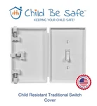 Be Safe Childproof Traditional Toggle Light Switch Cover White Single Unit New. Price: $13.88.