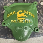 Vintage John Deere Mower Cast Iron Gear Hub Cover # Z1051-H+ Moline Ill Heavy Used. Price: $80.00.