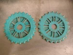 Ih International Harvester C14-24 Seed Corn Planter Plates Round Lustran Used. Price: $15.00.