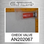 AN202067 Check Valve Fits John Deere (surplus Open Box) New. Price: $128.98.