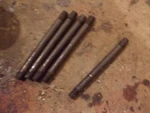 Case VAC14 Tractor (5) Original Engine Cylinder Head Stud Bolts Used. Price: $39.95.