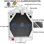 Aluminum Radiator For Case Ih 430CK/580B 480B 480CK 580CK A35604 A39344 Tractor New. Price: $199.00.