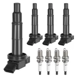 Ignition Coil Pack & Spark Plugs Compatible With 2.4L 2002-2010 Toyota Camry, New. Price: $153.98.