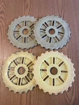 International Harvester Lustran Corn Planter Plates C19 And C697 24 Cell Used. Price: $20.00.