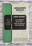 John Deere Operator's Manual OM-M4-148 Van Brunt Model "cc" Field & Orchid Acceptable. Price: $16.99.