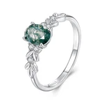 Kerraom Moss Agate Ring Sterling Silver For Women, Leaf Vine Design Nature Gr... New. Price: $31.59.