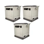 Suncast Swivel Hose Reel Storage Hideaway W/smart Trak Guide & Bin (3 Pack) New. Price: $383.99.