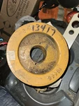 New Woods Belly Mower Tractor Deck Triple Belt Drive Pulley 13448. Price: $125.00.