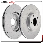 Front Drilled & Slotted Brake Rotors Set For 2010 - 2014 16 Nissan Maxima 3.5L New. Price: $106.50.