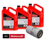 Motorcraft 15W-40 Engine Oil & Filter Kit 11-22 Ford 6.7L Powerstroke Diesel New. Price: $129.52.