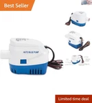 Reliable 1100 Gph Submersible Bilge Pump With Integrated Float Switch - 12V New. Price: $43.99.