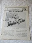 Ford Tractor Blade Model 19-186 19-189 Operating And Assembly Instruction Manual Good. Price: $14.44.