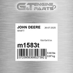M1583T Shaft Fits John Deere (surplus Open Box) New. Price: $163.42.