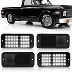 4PCS Smoked Lens White Led Side Marker Lights Fit 1968-1972 Chevy Gmc C/k Trucks New. Price: $65.10.