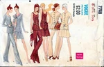 Vintage Vogue 7748 Sewing Pattern Misses Top, Skirt & Pants Size Bust 31 Used. Price: $6.00.
