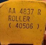 AA4837R Roller John Deere New. Price: $9.43.