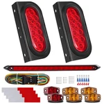 6" Oval Led Trailer Lights 2PCS Brake Reverse W/ Brackets Waterproof New. Price: $78.16.