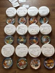 Vintage 1978 Day With Garfield Danbury Mint Limited Ed. 12 Plate Set & Papers Used. Price: $325.00.