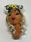 Rare Vintage Copo De Oro 1940S Porcelain Lady's Head Brooch Lin Sticker Read B10 Pre-owned. Price: $175.00.