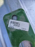 John Deere Drawbar Hitch Plate A78153 Oem Nos New. Price: $39.95.