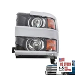 Driver Side Halogen Headlight Assembly Compatible With Silverado 2500/HD Left New. Price: $234.54.