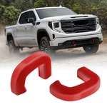 Techpicco Tow Hook Covers Fit For Gmc Sierra 1500 2019-2026 Vertical Red New. Price: $28.88.