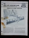 Ford Adjustable Blade Owners Operators Manual 19-189 Thru Acceptable. Price: $19.99.