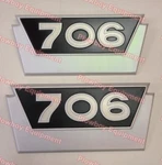 381554R1 Side Emblem Set Of 2 For Farmall Ih International Tractor 706 Gas New. Price: $114.99.