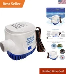 Reliable Automatic Submersible Boat Pump 12V 1100GPH With Effective Float Switch New. Price: $37.79.