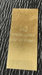 Vintage Gold Color Metal Wisconsin Trophy Plate 1966-1967 A.r.d. Women's League. Price: $5.00.