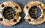 Farmall International /cub Cadet Wheel Weights With Bolts 351371-R1 Used. Price: $230.00.